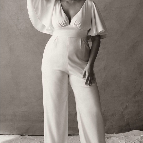 Sachin + Babi Emmie Jumpsuit in Ivory for BHLDN